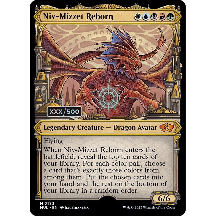 Image for Niv-Mizzet Reborn (Serial Numbered) (183) (MUL) - Magic: The Gathering