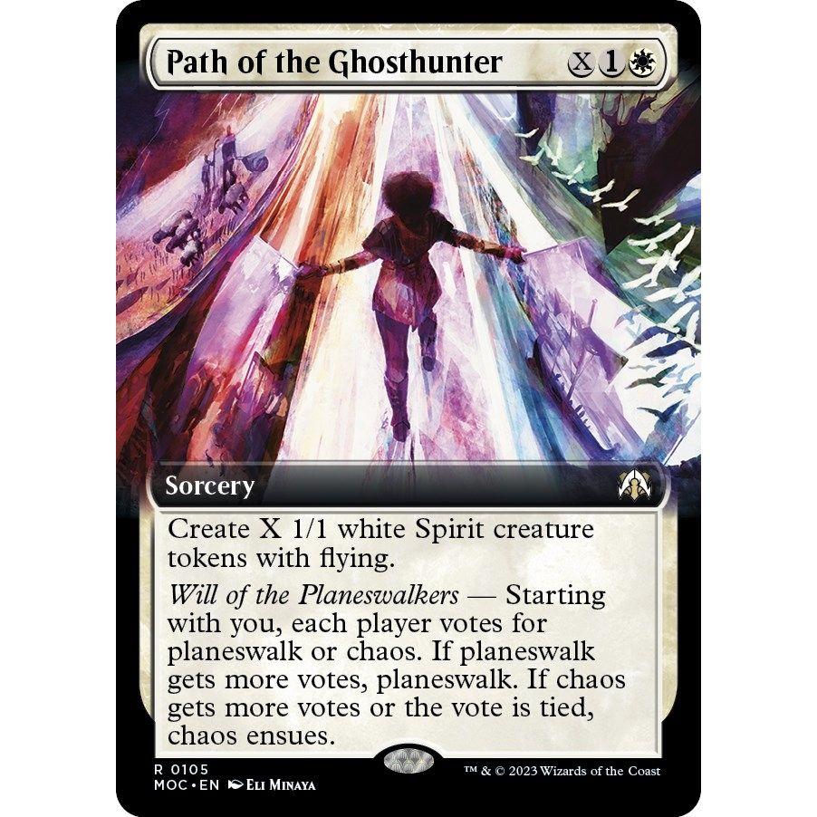 Image for Path of the Ghosthunter (Extended Art) (105) (MOC) - Magic: The Gathering