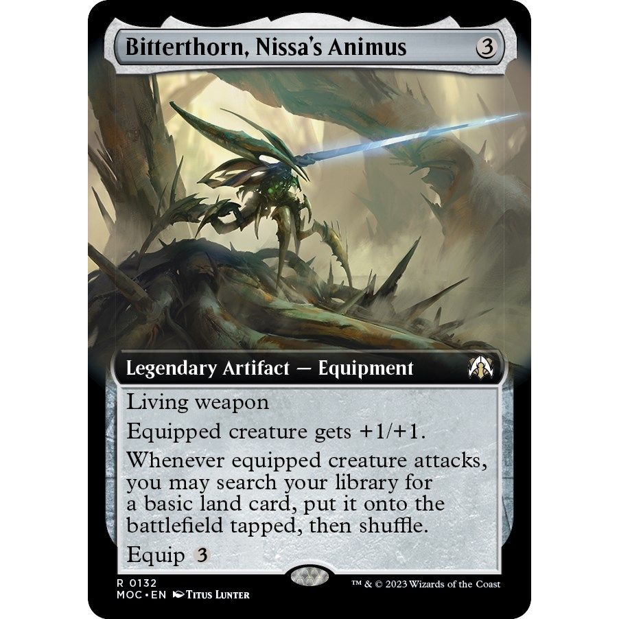 Image for Bitterthorn, Nissa's Animus (Extended Art) (132) (MOC) - Magic: The Gathering