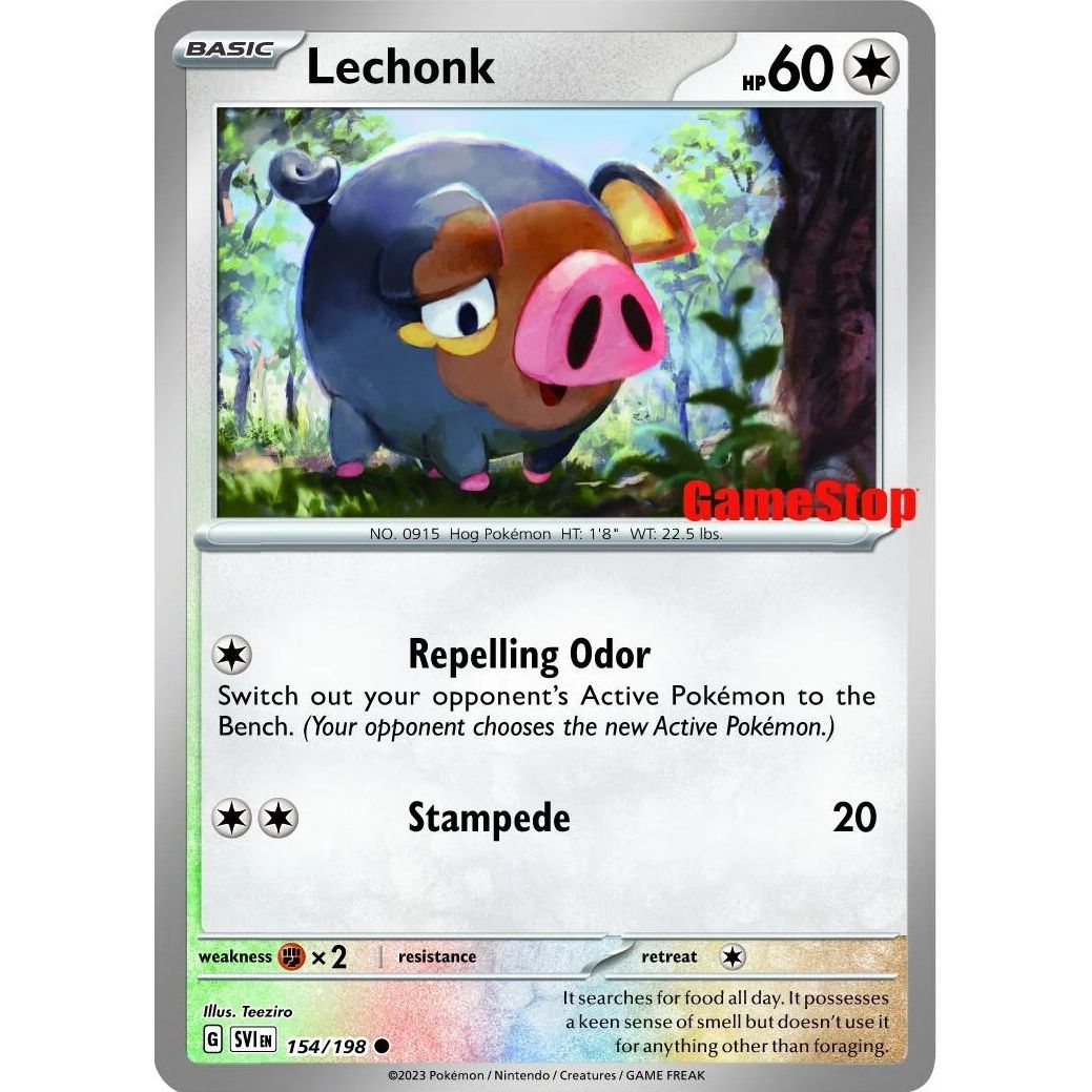 Image for Lechonk - 154/198 (GameStop Promo) (154/198) (MCAP) - Pokemon