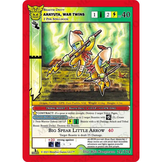 Image for Ahayuta, War Twins (21/174) (NATFE) - MetaZoo