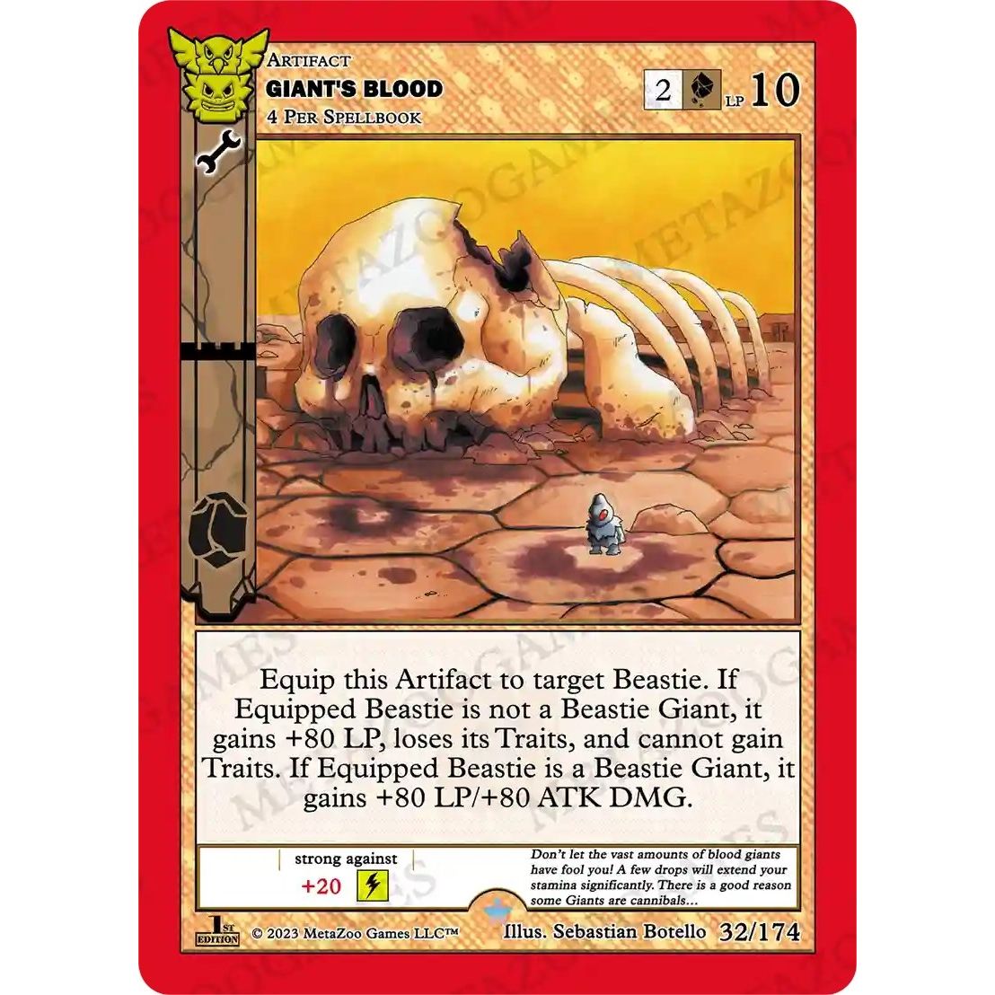 Image for Giant's Blood (32/174) (NATFE) - MetaZoo