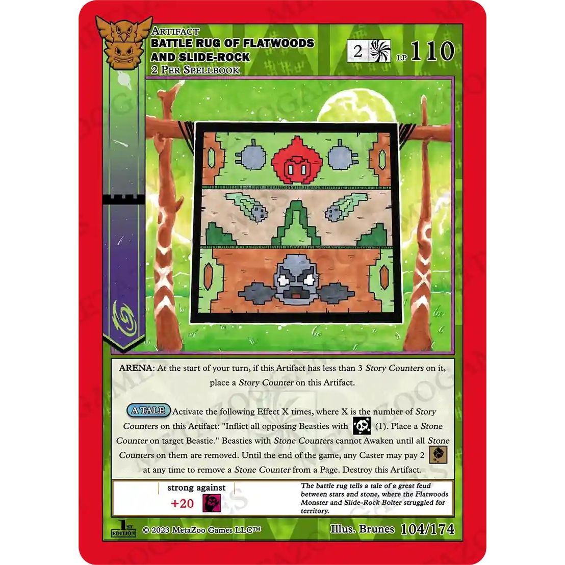 Image for Battle Rug of Flatwoods and Slide-Rock (104/174) (NATFE) - MetaZoo
