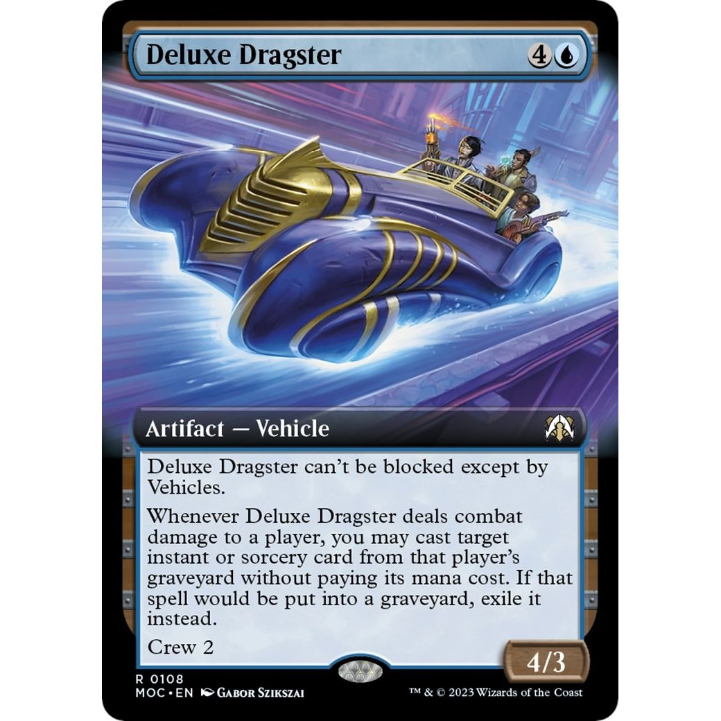 Image for Deluxe Dragster (Extended Art) (108) (MOC) - Magic: The Gathering