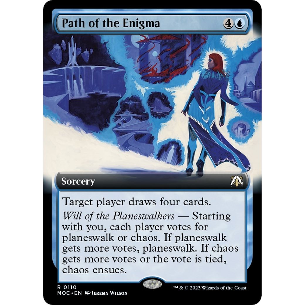Image for Path of the Enigma (Extended Art) (110) (MOC) - Magic: The Gathering