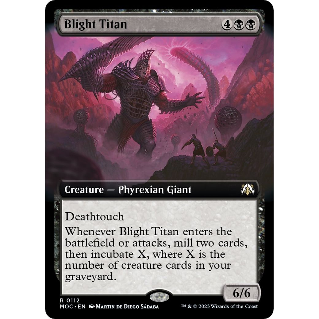 Image for Blight Titan (Extended Art) (112) (MOC) - Magic: The Gathering