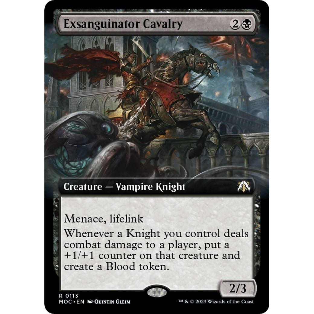 Image for Exsanguinator Cavalry (Extended Art) (113) (MOC) - Magic: The Gathering