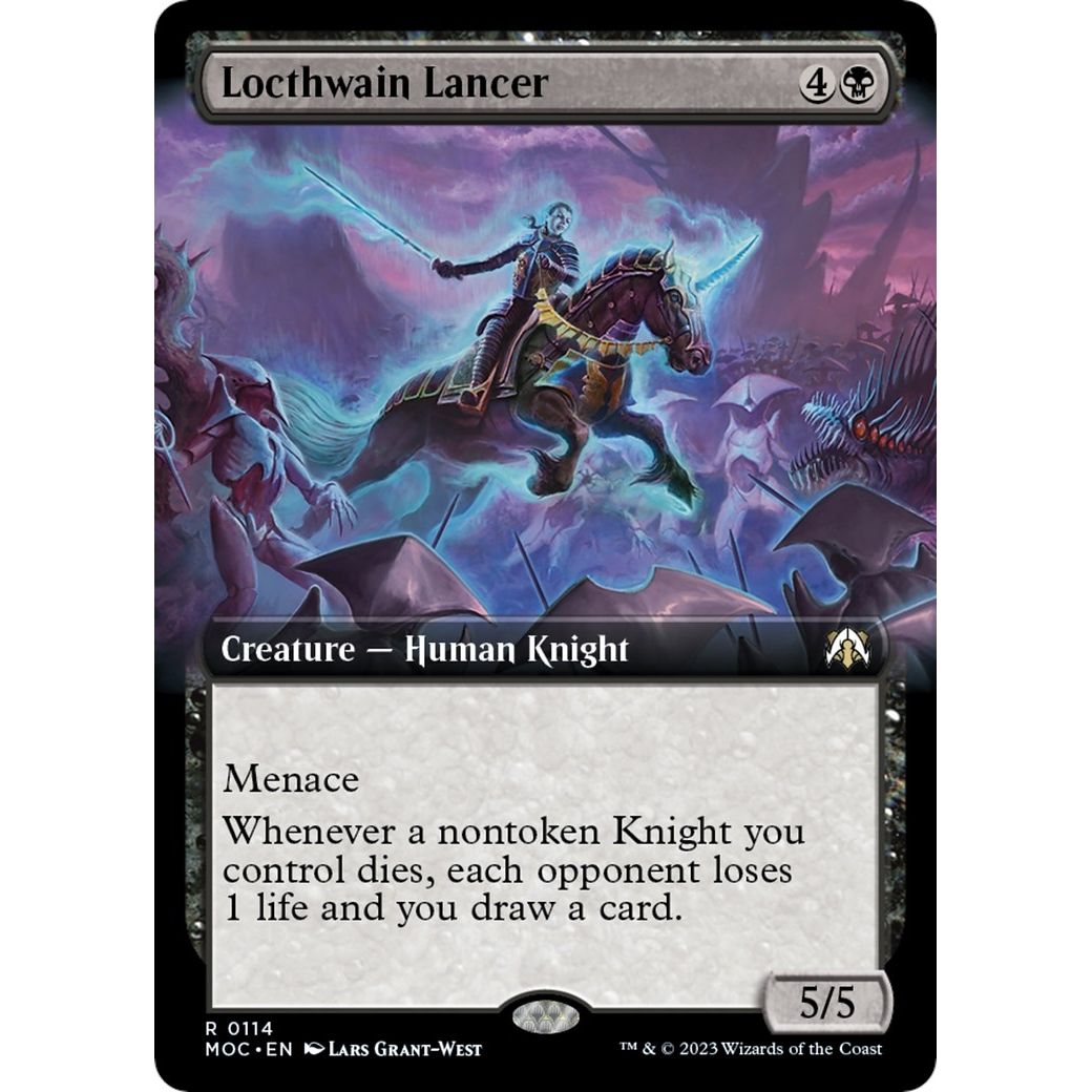Image for Locthwain Lancer (Extended Art) (114) (MOC) - Magic: The Gathering