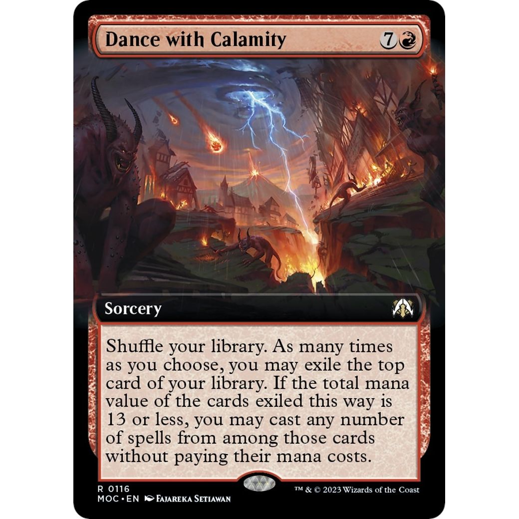 Image for Dance with Calamity (Extended Art) (116) (MOC) - Magic: The Gathering