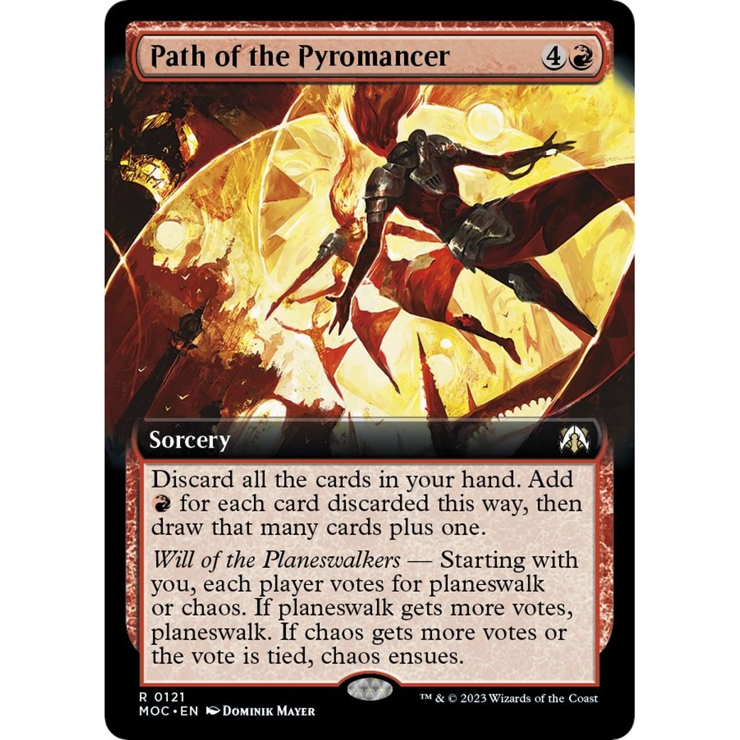 Image for Path of the Pyromancer (Extended Art) (121) (MOC) - Magic: The Gathering