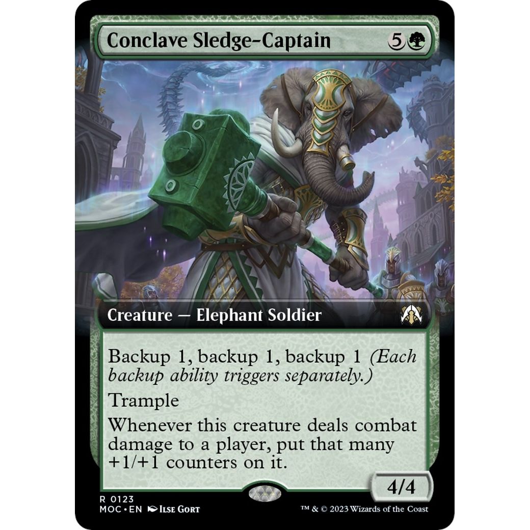 Image for Conclave Sledge-Captain (Extended Art) (123) (MOC) - Magic: The Gathering