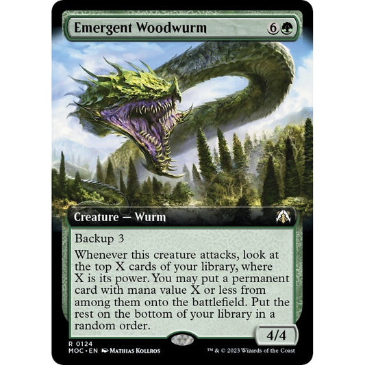 Image for Emergent Woodwurm (Extended Art) (124) (MOC) - Magic: The Gathering