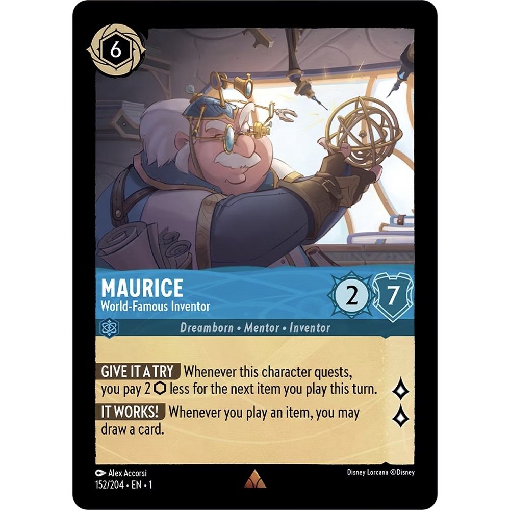 Image for Maurice - World-Famous Inventor (152/204) (1) - Disney Lorcana