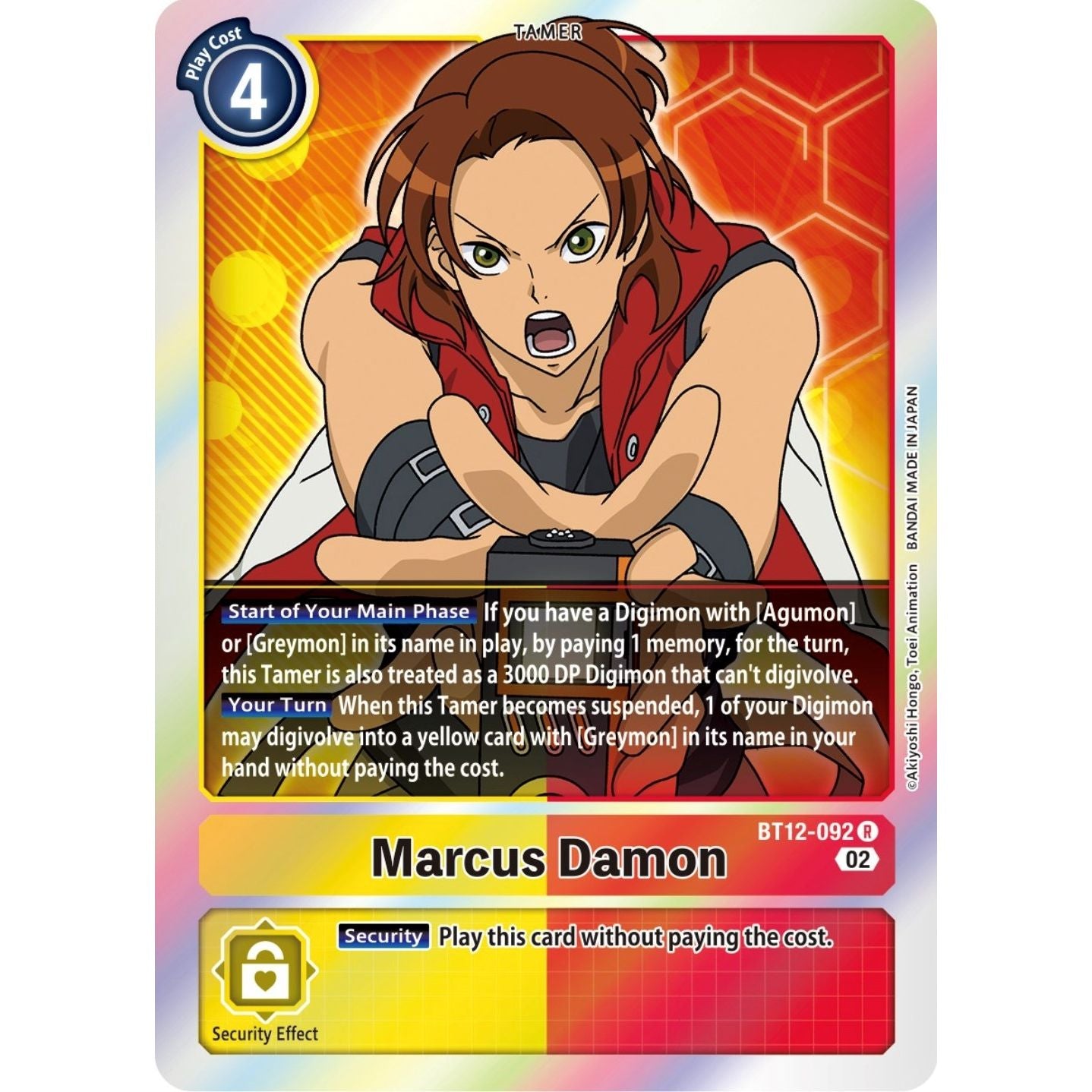 Image for Marcus Damon (BT12-092 R) (BT12) - Digimon Card Game