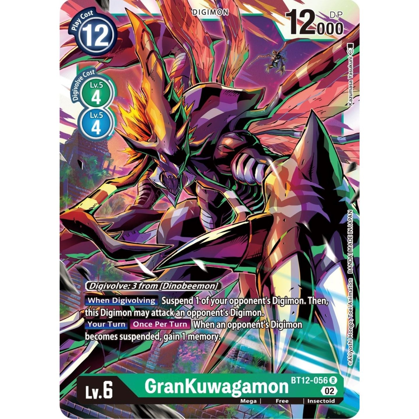 Image for GranKuwagamon (BT12-056 R) (BT12) - Digimon Card Game