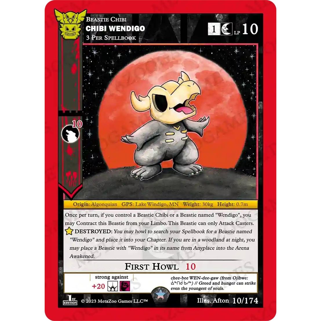 Image for Chibi Wendigo (10/174) (NATFE) - MetaZoo