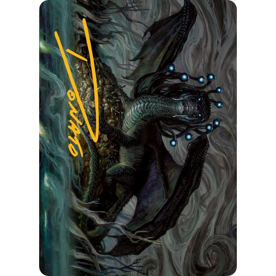 Image for Oculus Whelp Art Card (Gold-Stamped Signature) (15) (ASMOM) - Magic: The Gathering