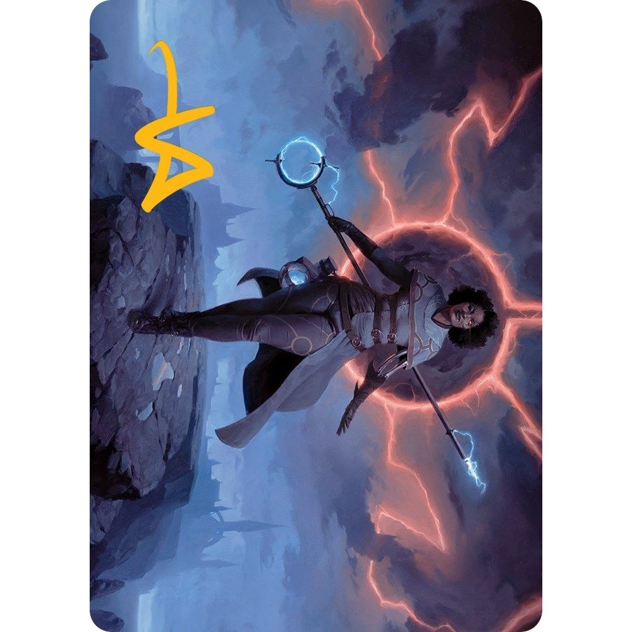 Image for Rona, Herald of Invasion Art Card (Gold-Stamped Signature) (16) (ASMOM) - Magic: The Gathering