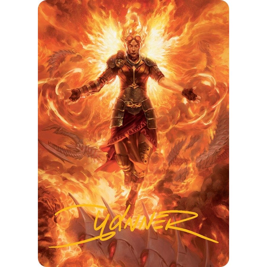 Image for Chandra, Hope's Beacon Art Card (Gold-Stamped Signature) (30) (ASMOM) - Magic: The Gathering