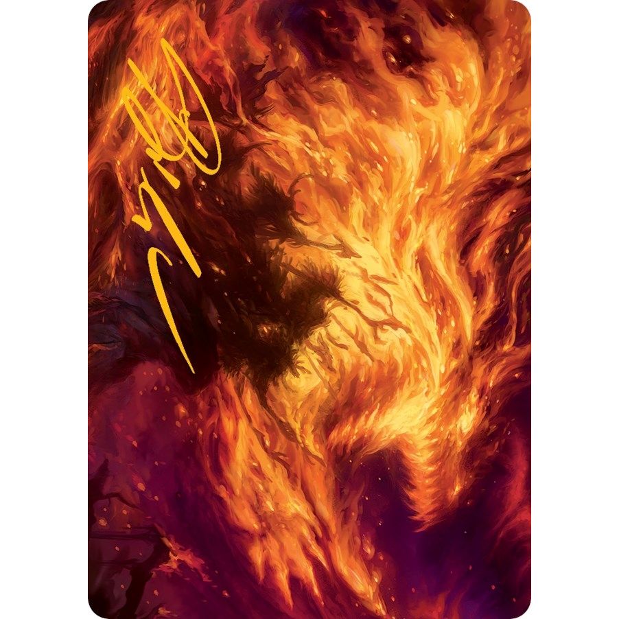 Image for Stoke the Flames Art Card (Gold-Stamped Signature) (38) (ASMOM) - Magic: The Gathering