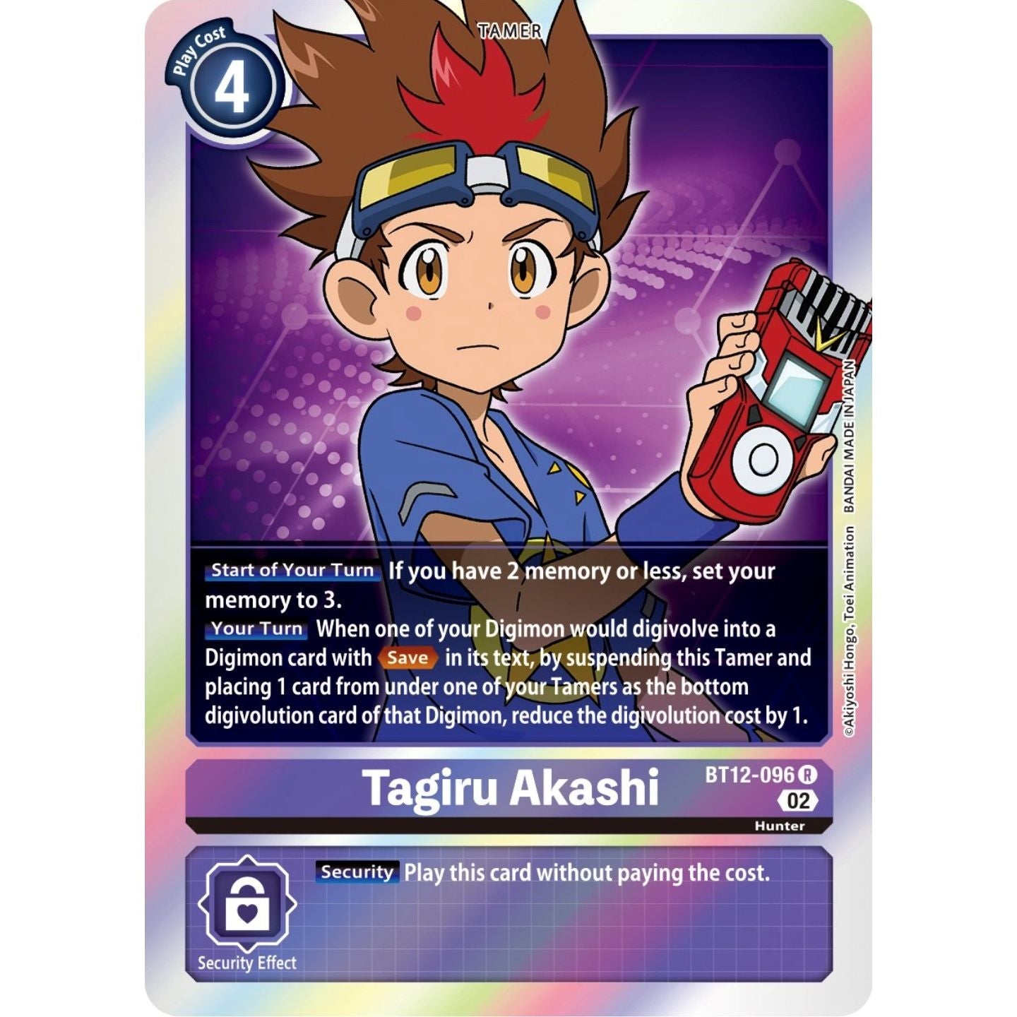 Image for Tagiru Akashi (BT12-096 R) (BT12) - Digimon Card Game