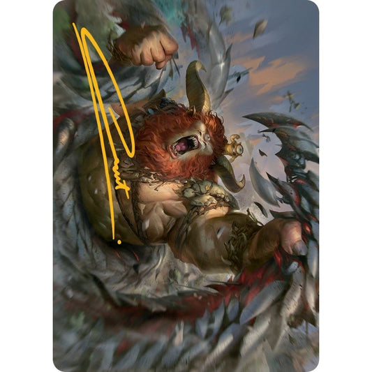 Image for Borborygmos and Fblthp Art Card (42/81) (Gold-Stamped Signature) (42) (ASMOM) - Magic: The Gathering