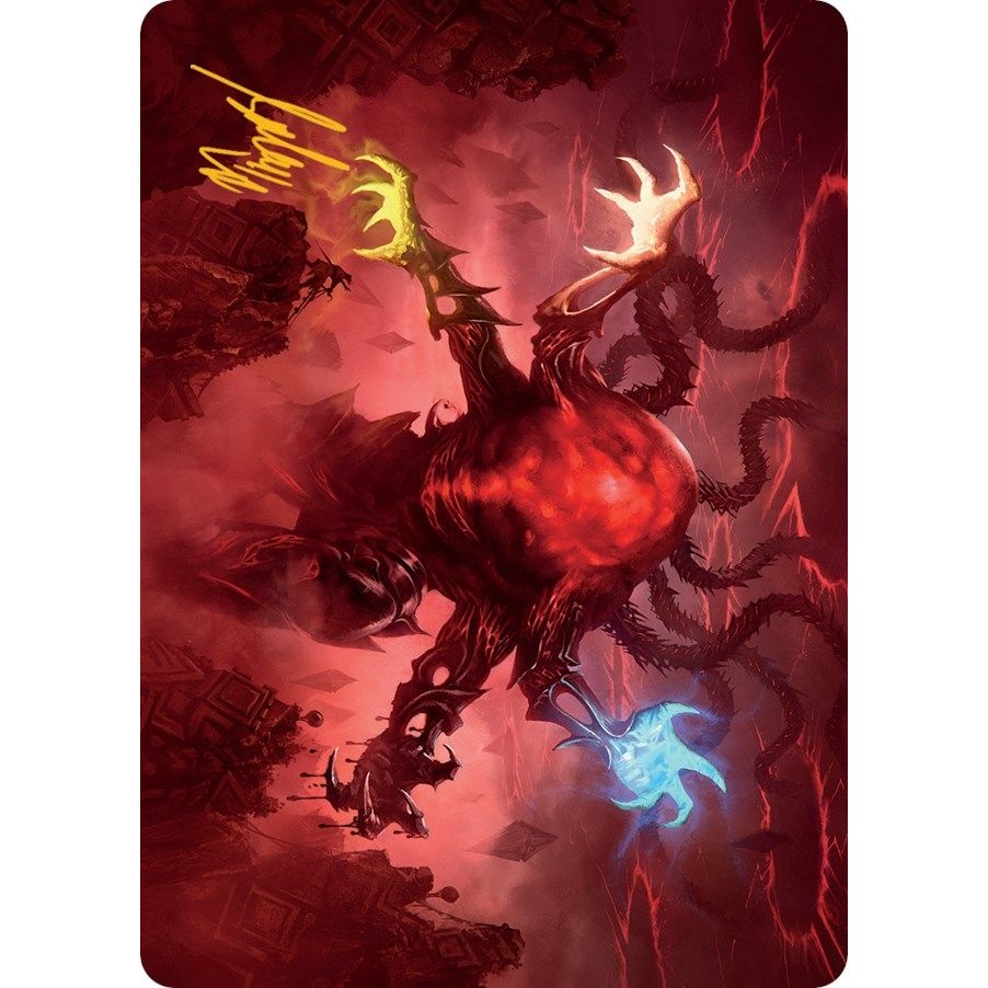Image for Omnath, Locus of All Art Card (51/81) (Gold-Stamped Signature) (51) (ASMOM) - Magic: The Gathering