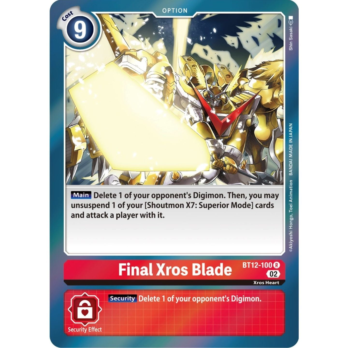 Image for Final Xros Blade (BT12-100 R) (BT12) - Digimon Card Game