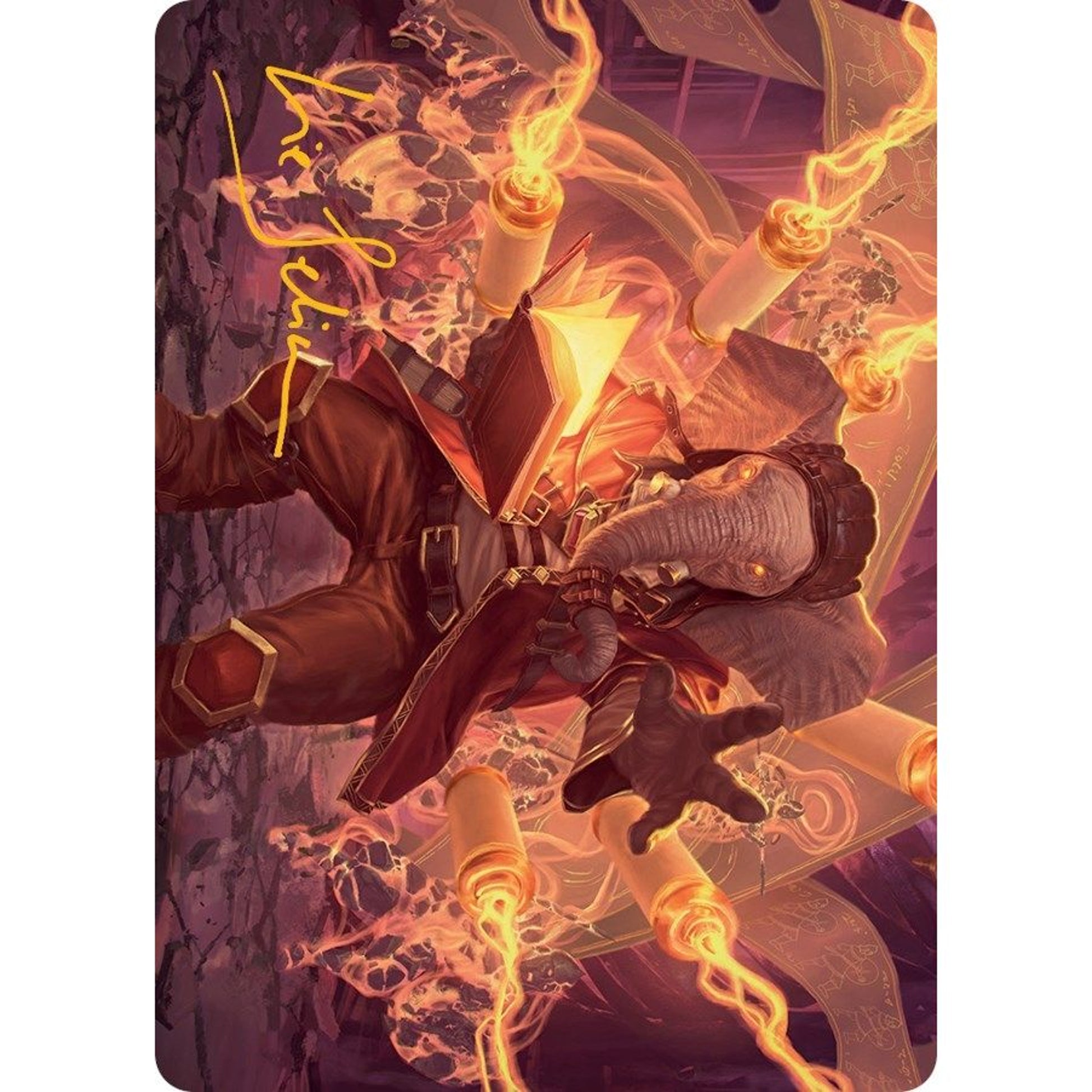 Image for Quintorius, Loremaster Art Card (52/81) (Gold-Stamped Signature) (52) (ASMOM) - Magic: The Gathering