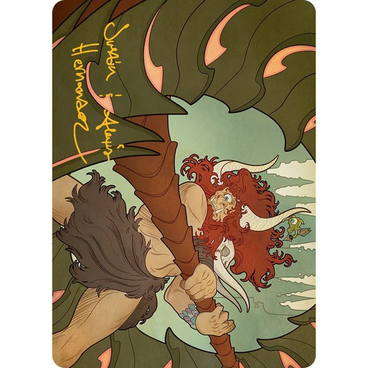 Image for Borborygmos and Fblthp Art Card (57/81) (Gold-Stamped Signature) (57) (ASMOM) - Magic: The Gathering
