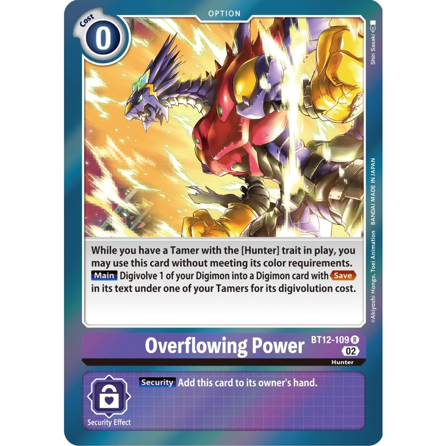 Image for Overflowing Power (BT12-109 R) (BT12) - Digimon Card Game