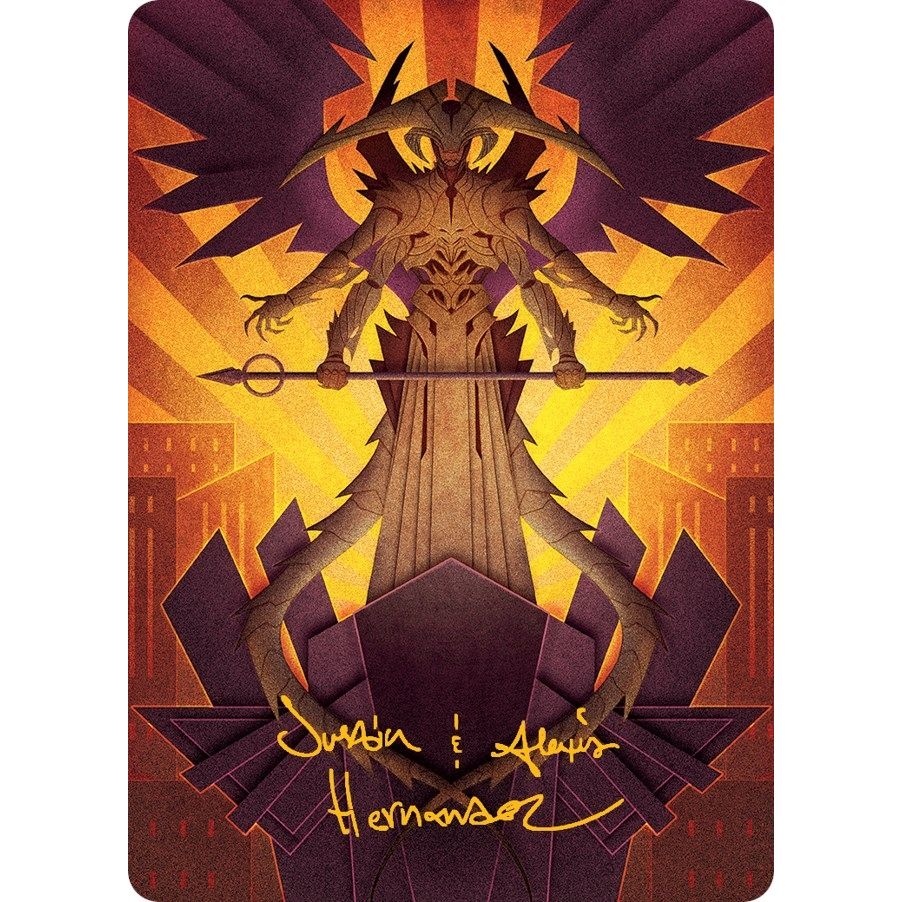 Image for Atraxa, Praetors' Voice Art Card (Gold-Stamped Signature) (77) (ASMOM) - Magic: The Gathering