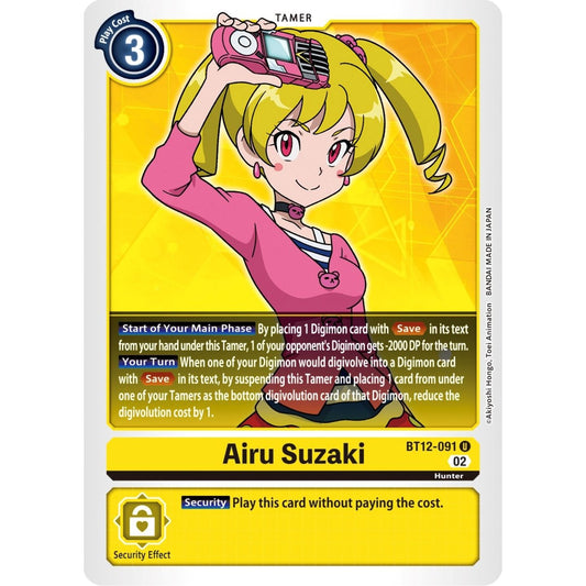 Image for Airu Suzaki (BT12-091 U) (BT12) - Digimon Card Game