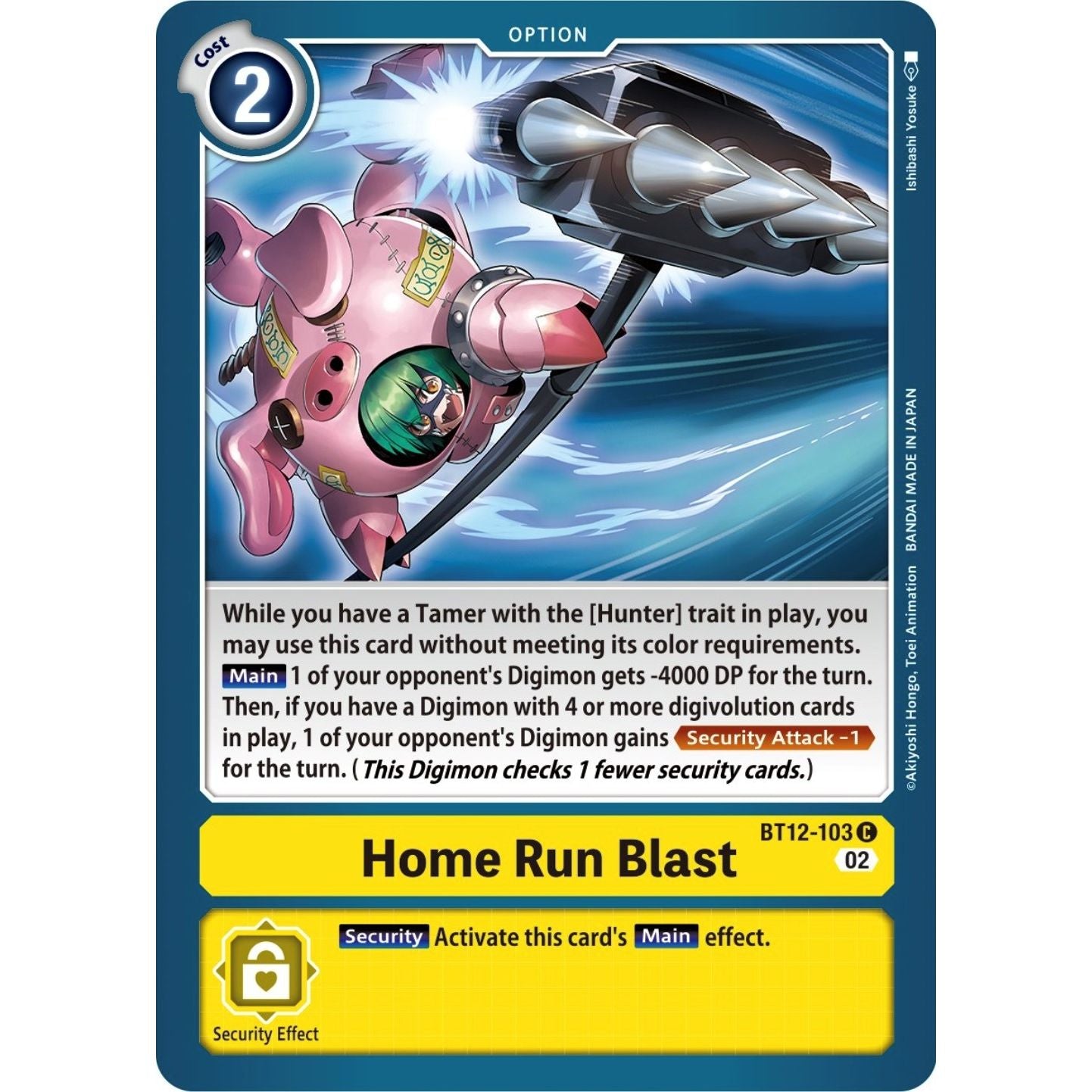 Image for Home Run Blast (BT12-103 C) (BT12) - Digimon Card Game