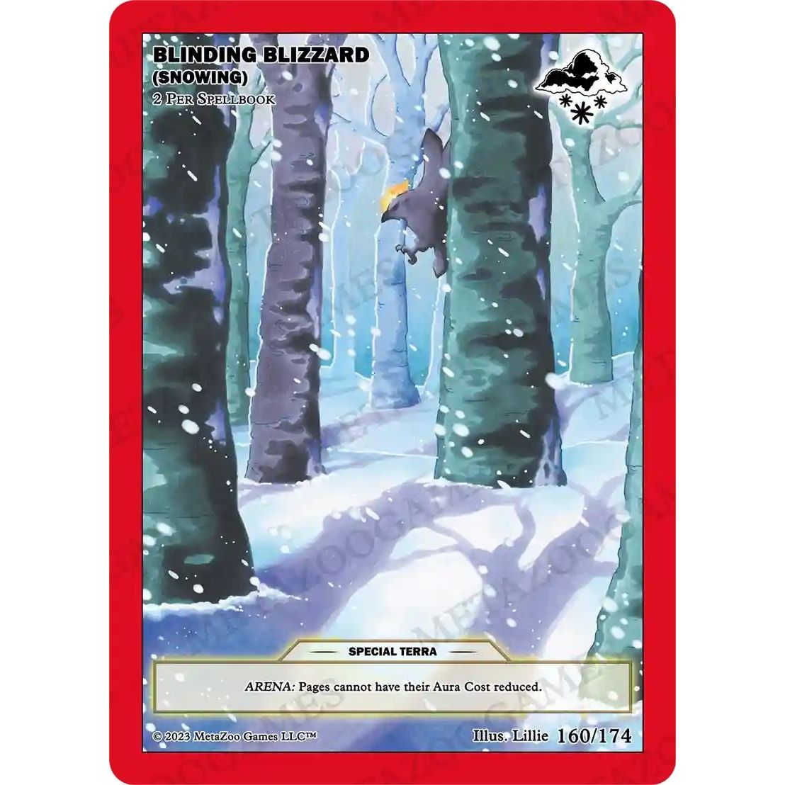 Image for Blinding Blizzard (Snowing) (160/174) (NATFE) - MetaZoo