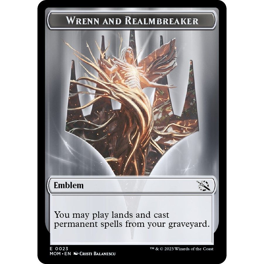 Image for Emblem - Wrenn and Realmbreaker (23) (MOM) - Magic: The Gathering