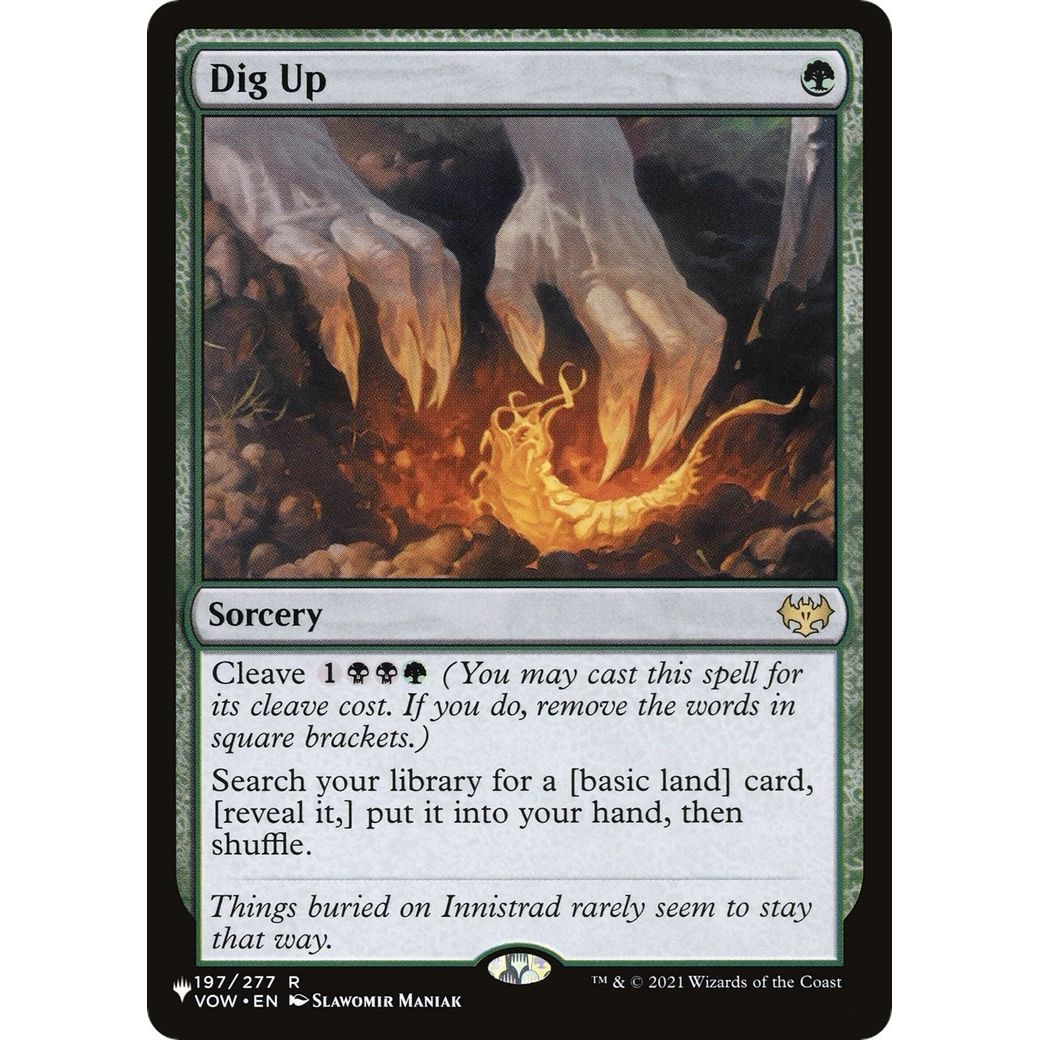 Image for Dig Up (197/277) (LIST) - Magic: The Gathering