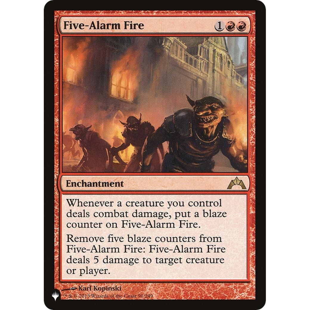 Image for Five-Alarm Fire (91/249) (LIST) - Magic: The Gathering