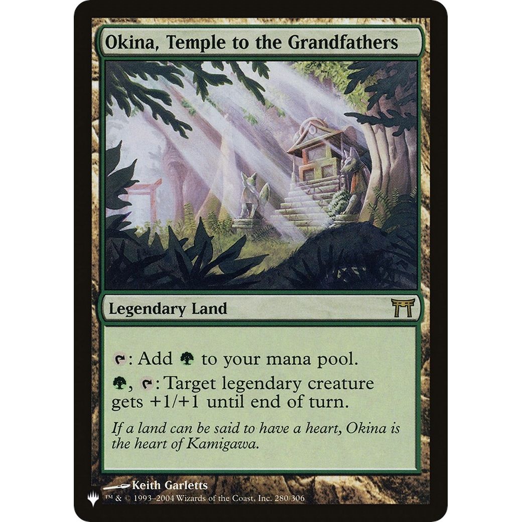 Image for Okina, Temple to the Grandfathers (280/306) (LIST) - Magic: The Gathering