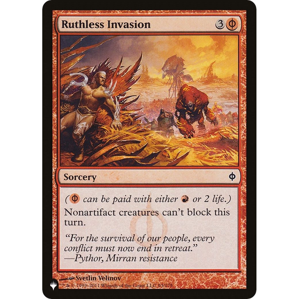 Image for Ruthless Invasion (93/175) (LIST) - Magic: The Gathering