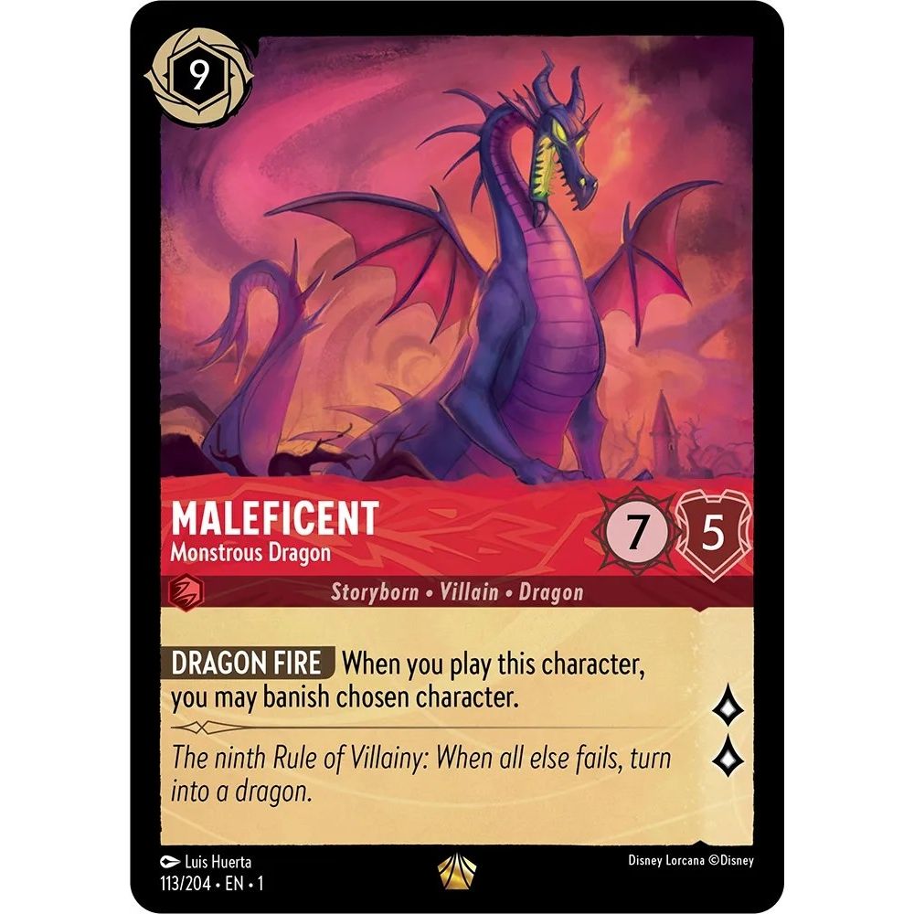 Image for Maleficent - Monstrous Dragon (113/204) (1) - Disney Lorcana
