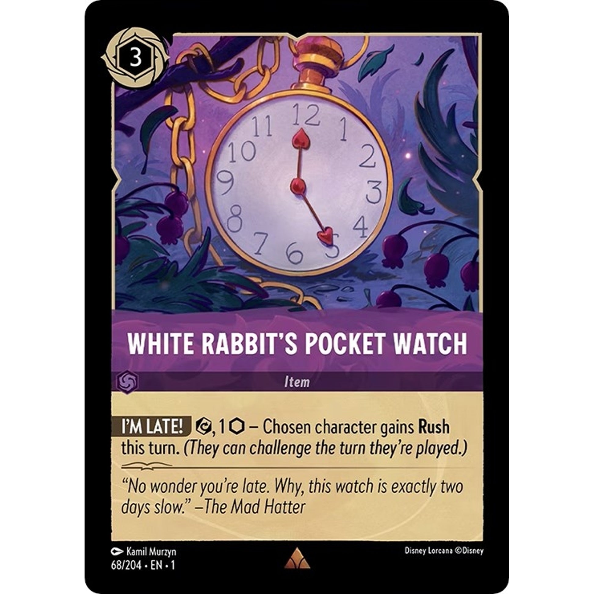 Image for White Rabbit's Pocket Watch (68/204) (1) - Disney Lorcana