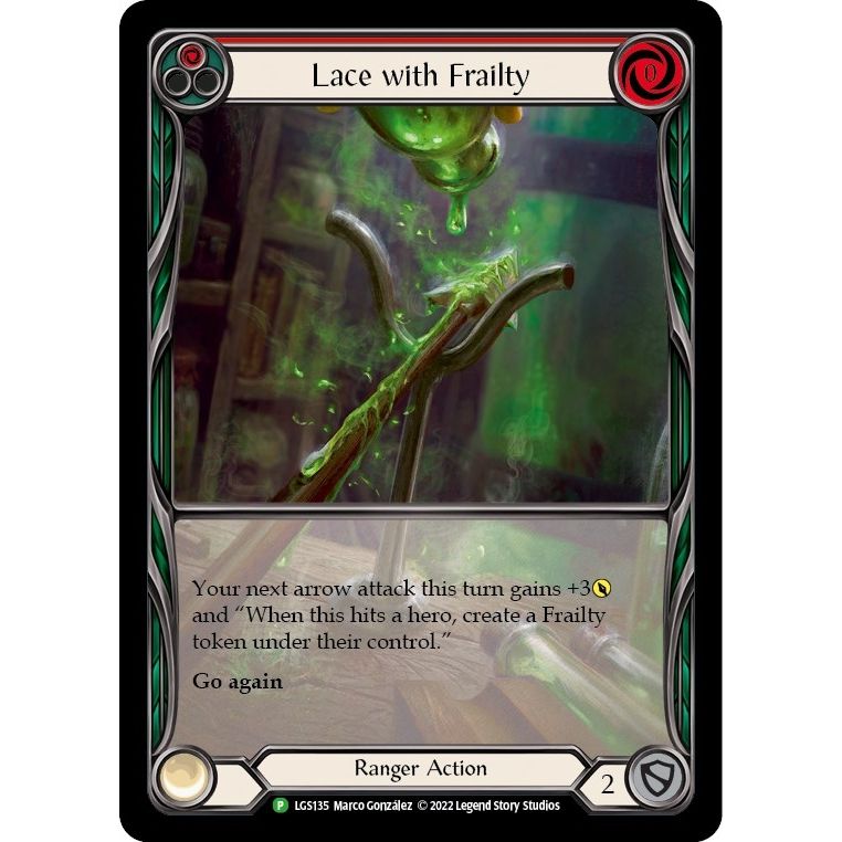 Image for Lace with Frailty (Red) - LGS135 (LGS135) (PR) - Flesh and Blood TCG