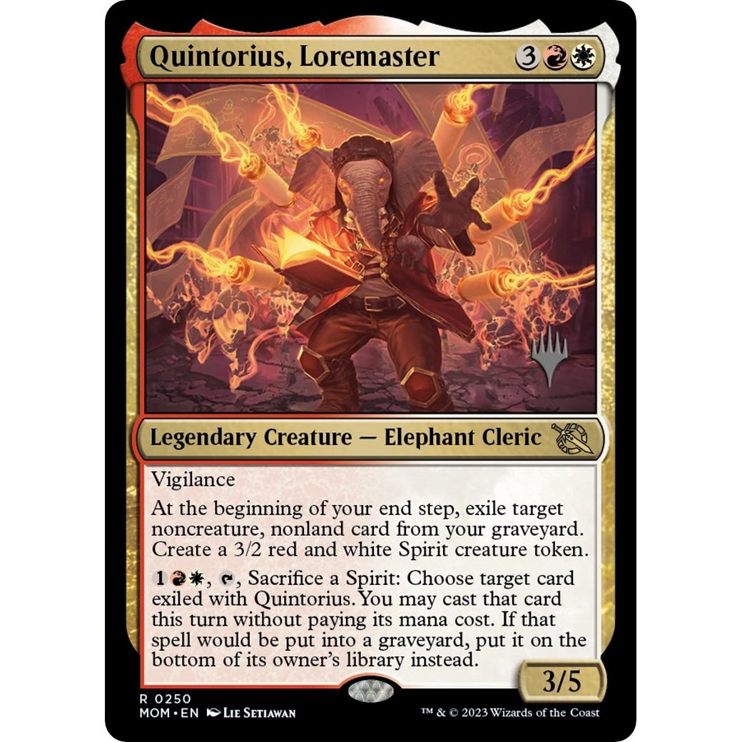 Image for Quintorius, Loremaster (250) (PPMOM) - Magic: The Gathering