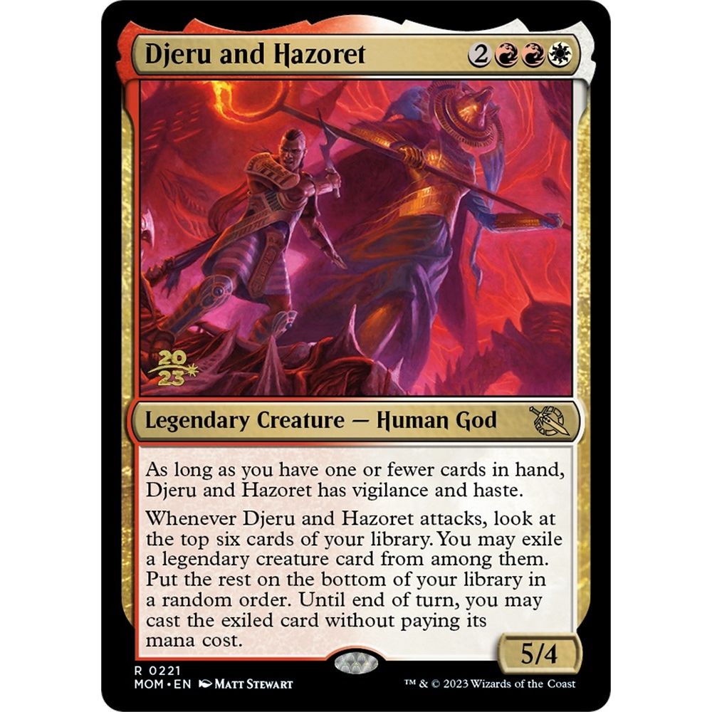 Image for Djeru and Hazoret (221) (PRE) - Magic: The Gathering