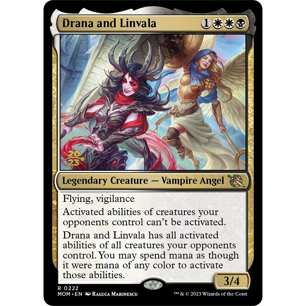 Image for Drana and Linvala (222) (PRE) - Magic: The Gathering