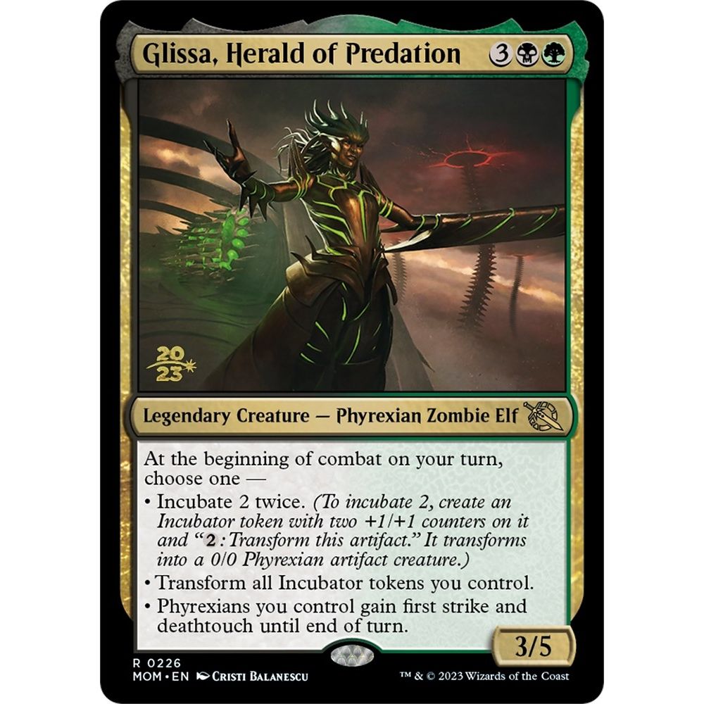 Image for Glissa, Herald of Predation (226) (PRE) - Magic: The Gathering