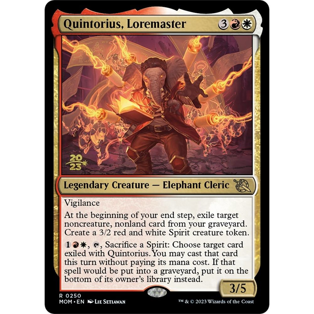 Image for Quintorius, Loremaster (250) (PRE) - Magic: The Gathering