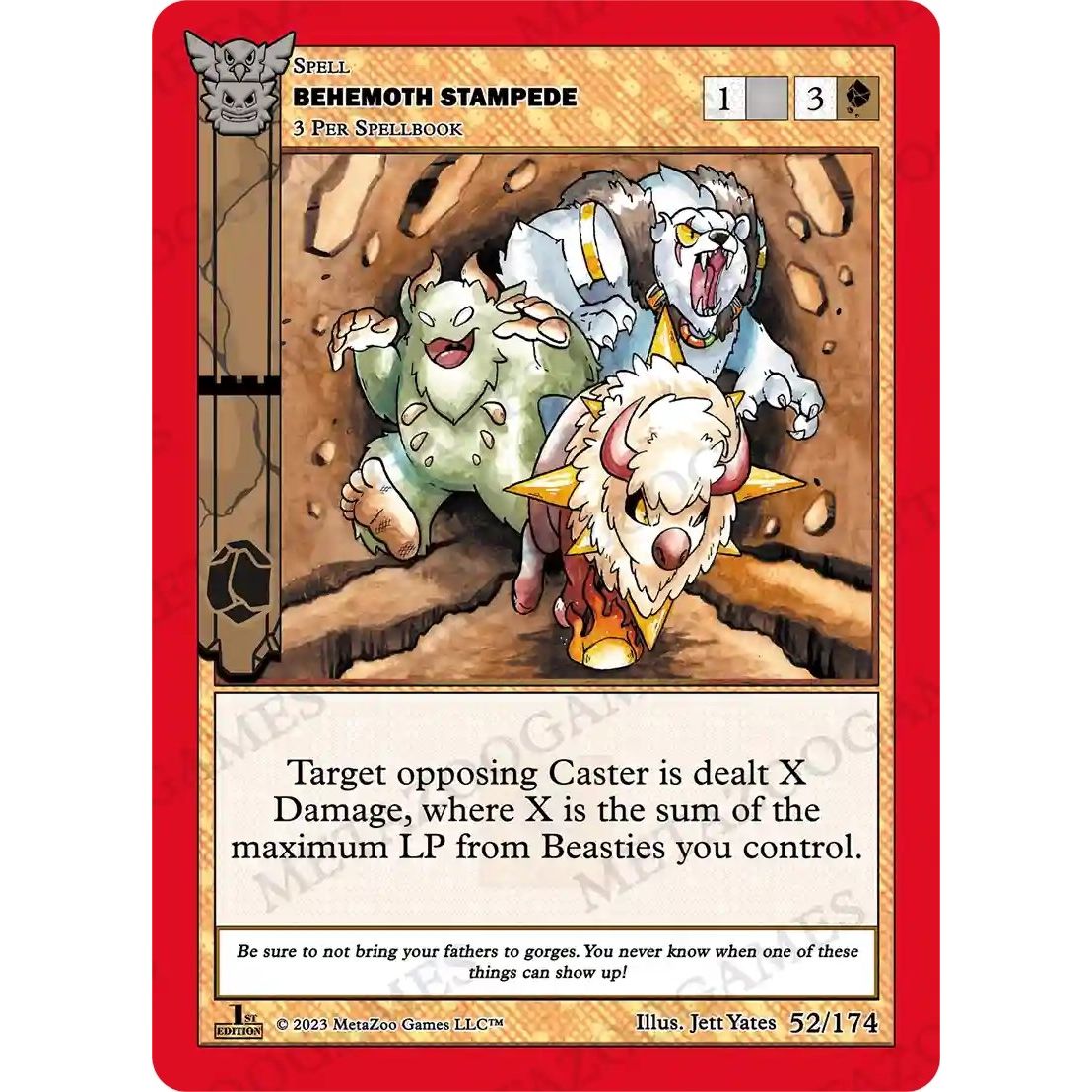 Image for Behemoth Stampede (52/174) (NATFE) - MetaZoo