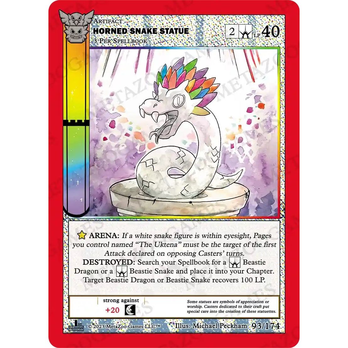 Image for Horned Snake Statue (93/174) (NATFE) - MetaZoo